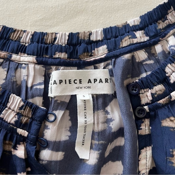 Apiece Apart Galleta Top in Navy Shibori - Picture 12 of 16